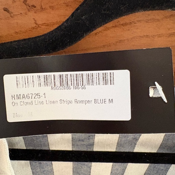 Nasty Gal Blue and White Striped Wrap Romper - Picture 4 of 4